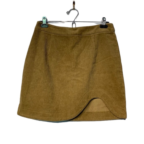 NASTY GAL | Cord Curved Hem Mini Skirt - Picture 1 of 9